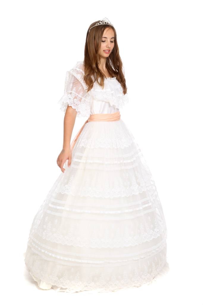 traumhaftes weißes Spitzenkleid Gr.34/36