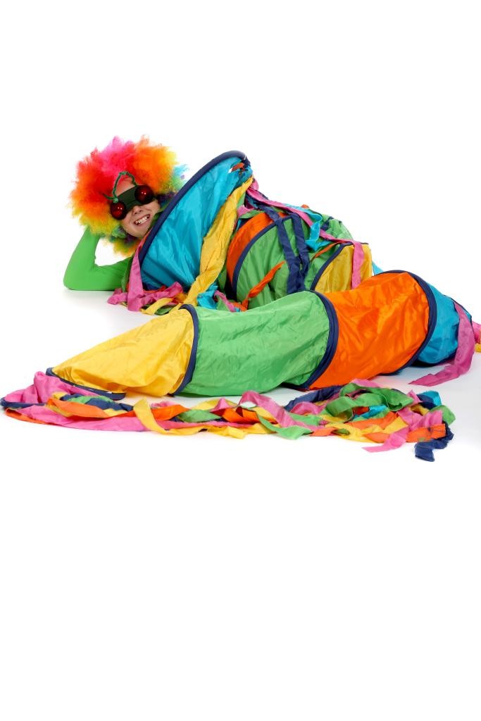 buntes Schlauchkostüm