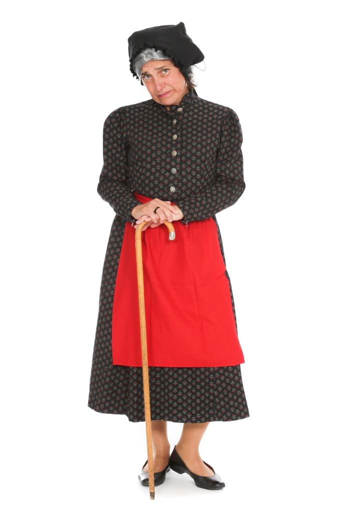 Trachtenkleid mit roter Schürze