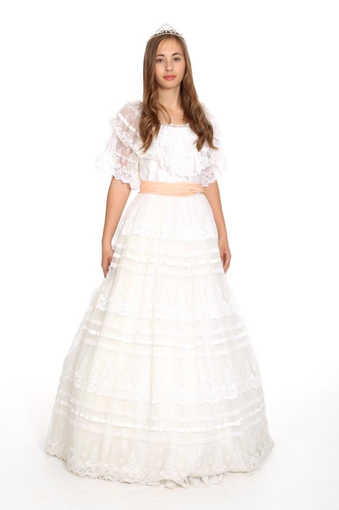 traumhaftes weißes Spitzenkleid Gr. 34/36