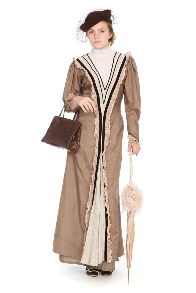 Alltagskleid des Belle epoque Gr. 38